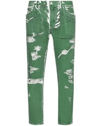 Jeans strappati verdi di Dolce & Gabbana