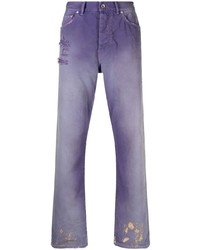 Jeans strappati viola chiaro di purple brand