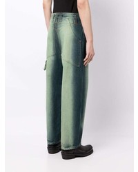Jeans verde menta di Eckhaus Latta