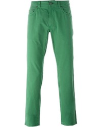 Jeans verdi di Salvatore Ferragamo