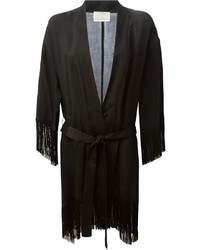 Kimono con frange nero