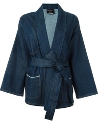 Kimono di jeans blu