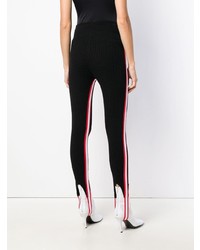Leggings a righe verticali neri di Calvin Klein 205W39nyc