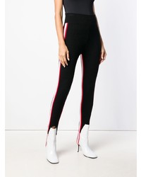 Leggings a righe verticali neri di Calvin Klein 205W39nyc