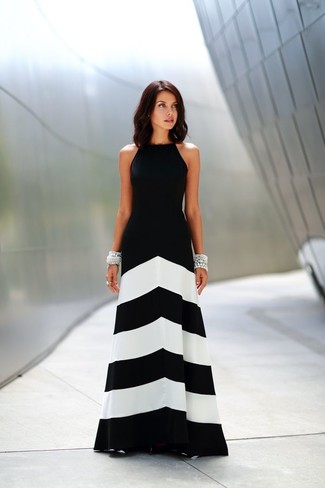 Come indossare e abbinare un vestito con motivo a zigzag quando fa caldo: Scegli un vestito con motivo a zigzag per un look assolutamente magnifico.