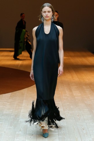 Vestito di seta nero di Christian Dior