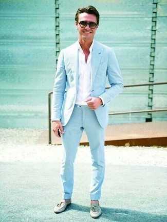 Pantaloni eleganti azzurri di Paolo Pecora
