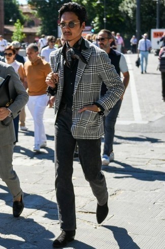 Camicia a maniche lunghe nera di Karl Lagerfeld