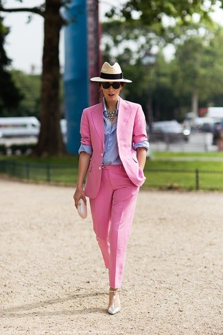 Pantaloni eleganti rosa di Blumarine