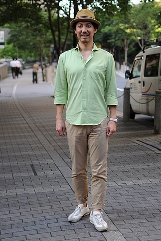 Camicia a maniche lunghe verde menta di Wooyoungmi