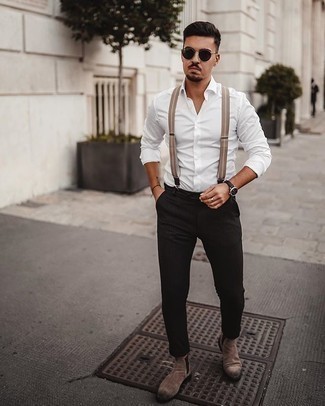 phone Incorporate knot Come indossare e abbinare bretelle per un uomo di 20 anni in primavera 2023  (7 outfit) | Lookastic
