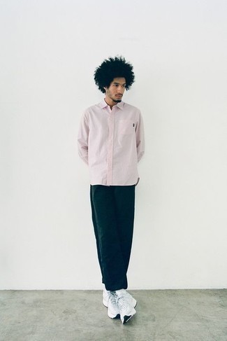 Camicia a maniche lunghe rosa di French Connection