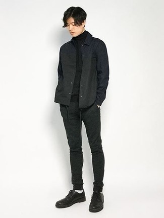 Camicia giacca in nylon nera di Our Legacy