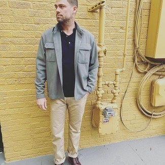 Camicia giacca grigia di Kolor