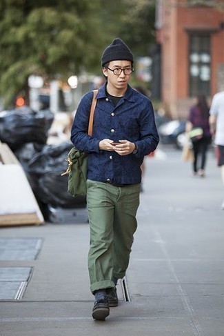 Camicia giacca blu scuro di Lanvin