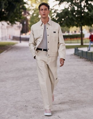 Camicia giacca beige di Tom Ford