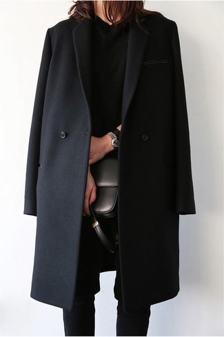 Cappotto nero di Gucci
