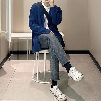 Cardigan blu scuro di Calvin Klein 205W39nyc