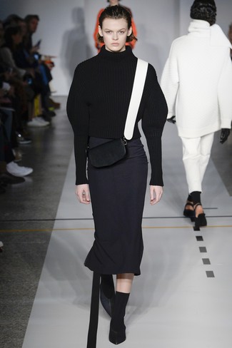 Maglione di lana lavorato a maglia nero di Givenchy