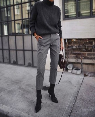 Pantaloni eleganti grigi