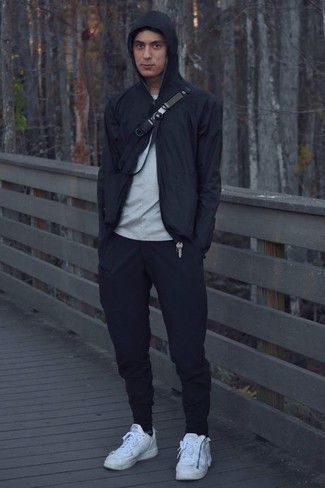 Giacca a vento nera di Calvin Klein Jeans