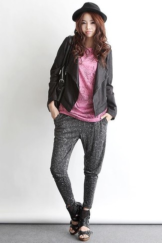 Pantaloni sportivi grigio scuro di Lost & Found Ria Dunn