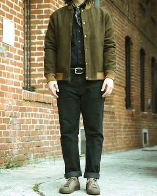 Camicia a maniche lunghe nera di Tom Ford