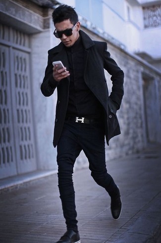 Camicia a maniche lunghe nera di Tom Ford