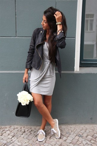 Vestito casual grigio