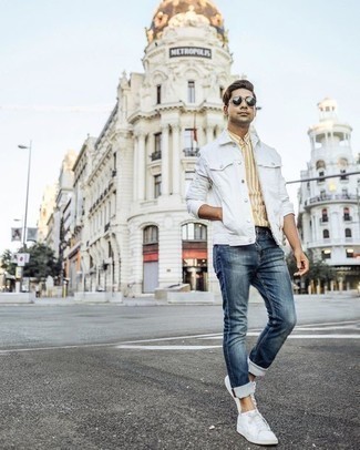 Giacca di jeans bianca di ASOS DESIGN