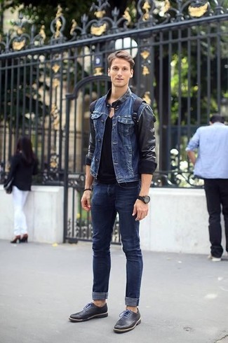 Giacca di jeans blu scuro di Paul Smith Jeans