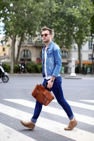 Giacca di jeans azzurra di Maison Margiela