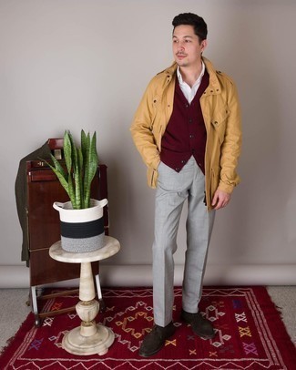 Pantaloni eleganti grigi di Thom Browne