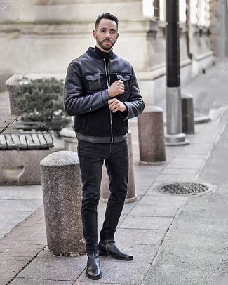 Jeans neri di Marcelo Burlon County of Milan