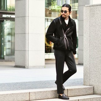 Maglione con scollo a v nero di Polo Ralph Lauren