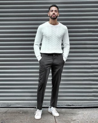 Pantaloni eleganti grigio scuro di Tom Tailor