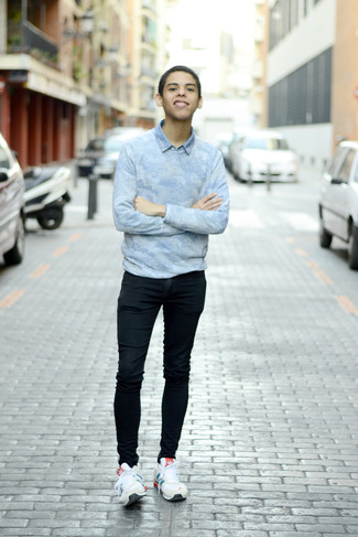 Camicia di jeans azzurra di Wooyoungmi