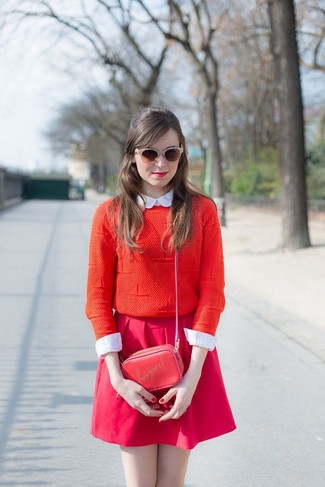 Maglione girocollo rosso di Calvin Klein 205W39nyc