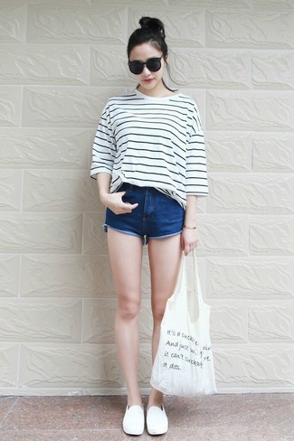 Borsa shopping di tela stampata bianca di Calvin Klein Jeans