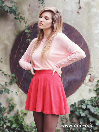 Maglione girocollo rosa di N°21