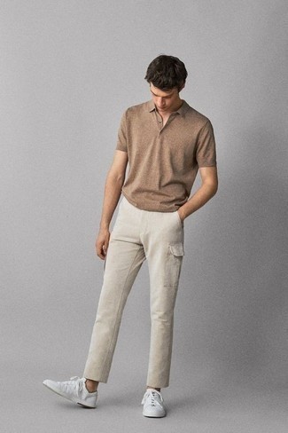 Pantaloni cargo beige di ASOS WHITE