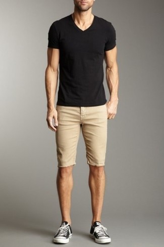 Pantaloncini marrone chiaro di Thom Browne