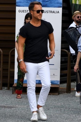 Jeans bianchi di Balenciaga
