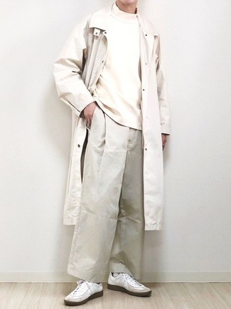 Trench bianco di Lemaire