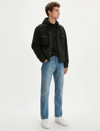 Giacca di jeans nera di Frame