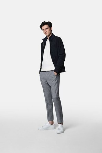 Cardigan con zip nero di Calvin Klein Jeans
