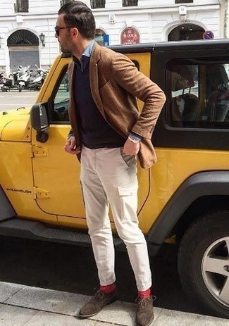 Pantaloni cargo beige di Dondup