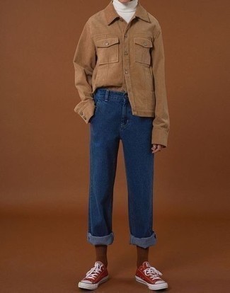 Camicia giacca marrone di Acne Studios