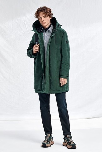 Parka verde scuro di French Connection