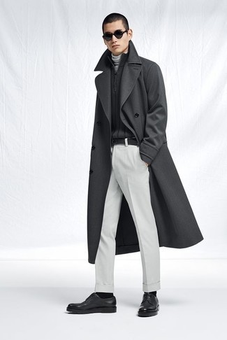 Cardigan con zip grigio scuro di Polo Ralph Lauren